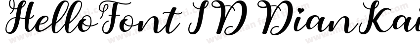 HelloFont ID DianKai字体转换